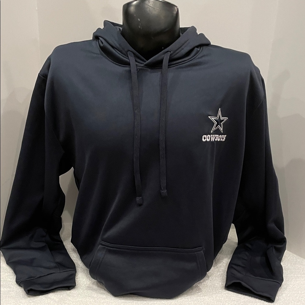 NFL Dallas Cowboys Dunbrooke Navy Blue Hoodie with Embroidered Logo